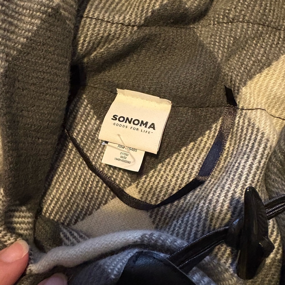 Sonoma Gray Checkered Wool Jacket